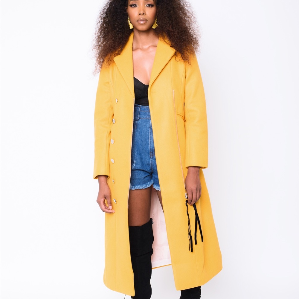 Golden hour long coat